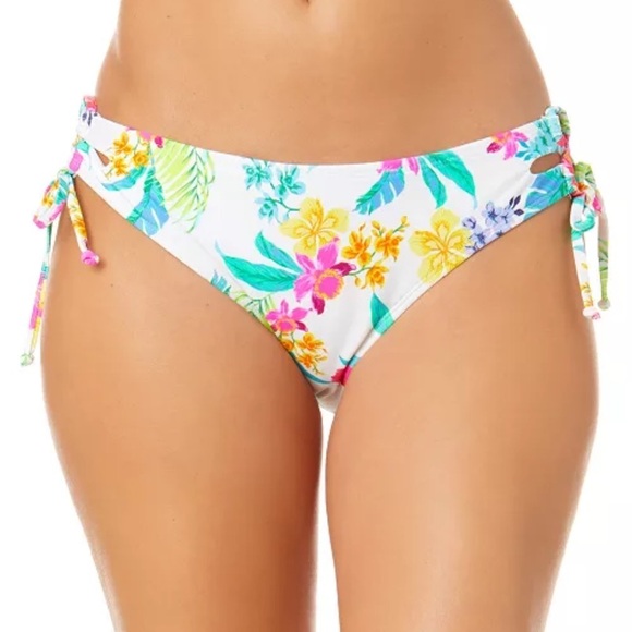 Salt + Cove Other - NWT Juniors Salt & Cove Retro Hibiscus Lace-Up Hipster Bikini Bottoms
